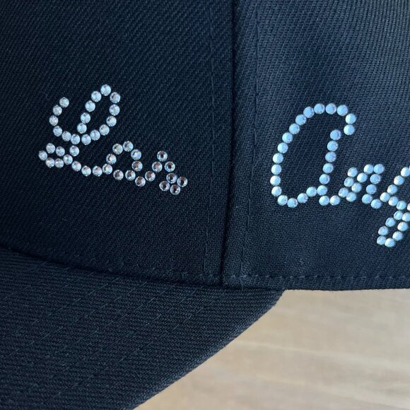 MITCHELL & NESS LOS ANGELES DODGERS RHINESTONE PRO PINCH SNAPBACK HAT NEW - Picture 3 of 5